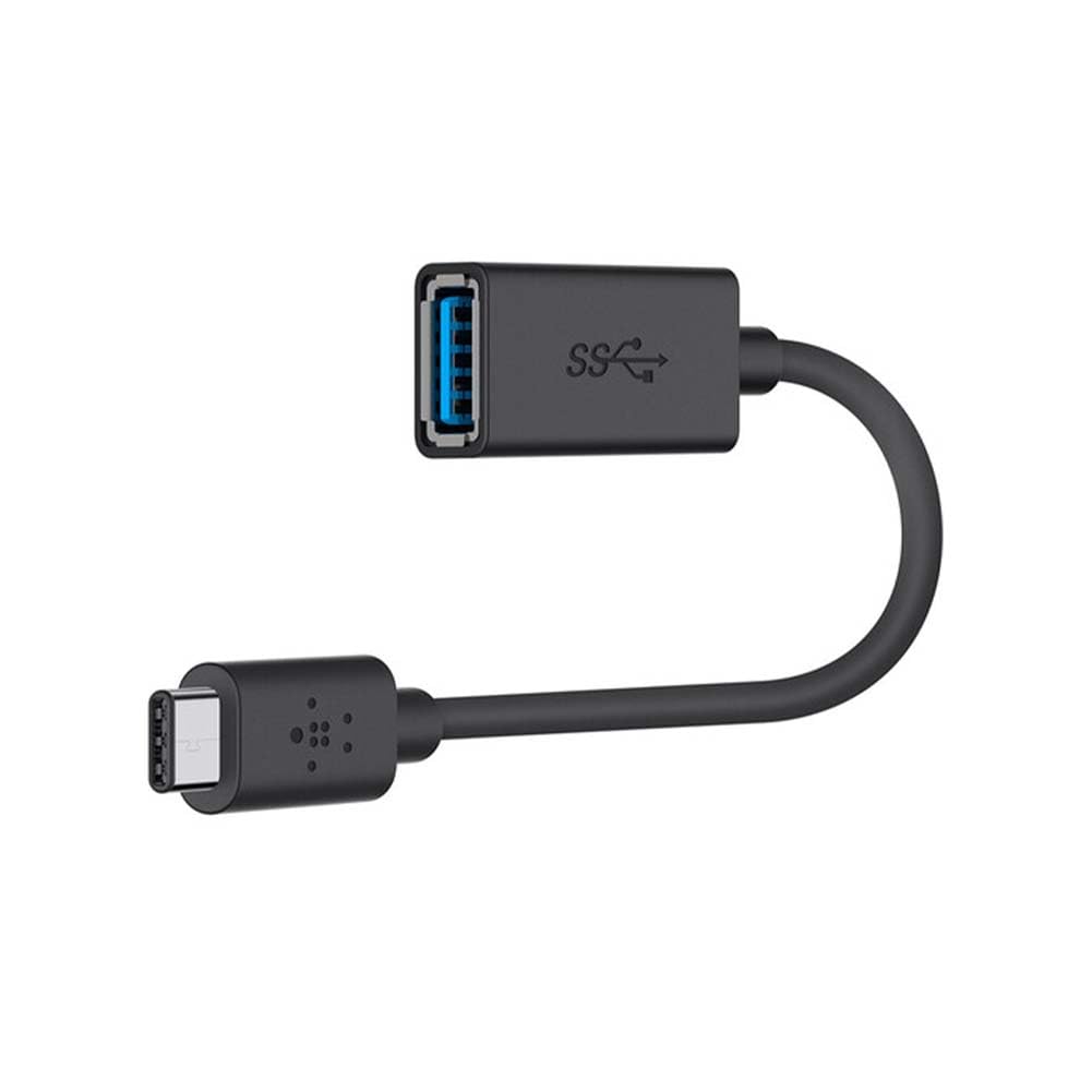 Belkin 3.0 USB-C to USB-A Adapter - 5in USB Data Transfer Cable - F2CU036BTBLK