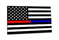 Thin Line Tactical Thin Blue Line Vinyl Sticker Decal