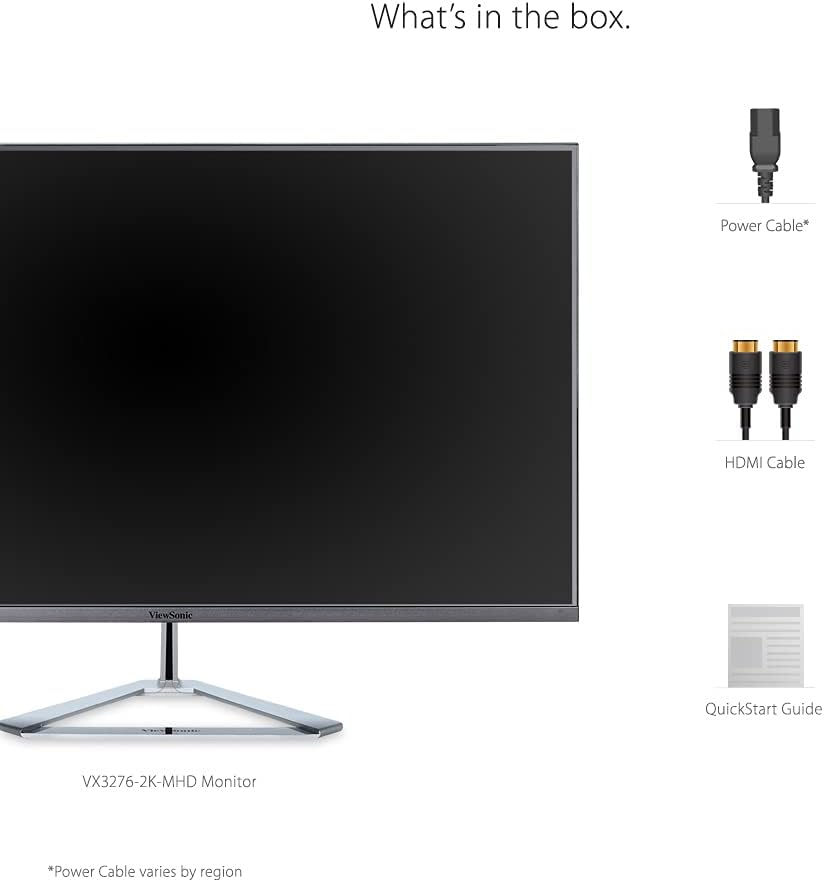 ViewSonic VX3276 32-Inch Widescreen Monitor with Ultra-Thin Bezels