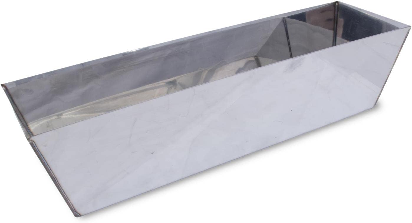 MARSHALLTOWN Heli-Arc Mud Pans, 12 Inch, Heavy Gauge Stainless Steel, Heli-Arc Welded Corners, Sheared Sides to Clean Knives