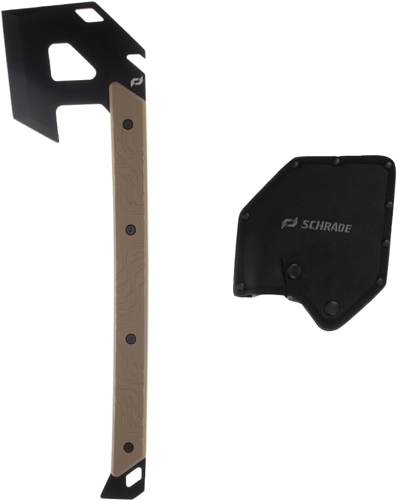 Schrade Delta Class Backdraft Axe 19.5in with a 4.75in 3Cr13 Steel Blade and G10 Handle for Outdoor Survival, Camping