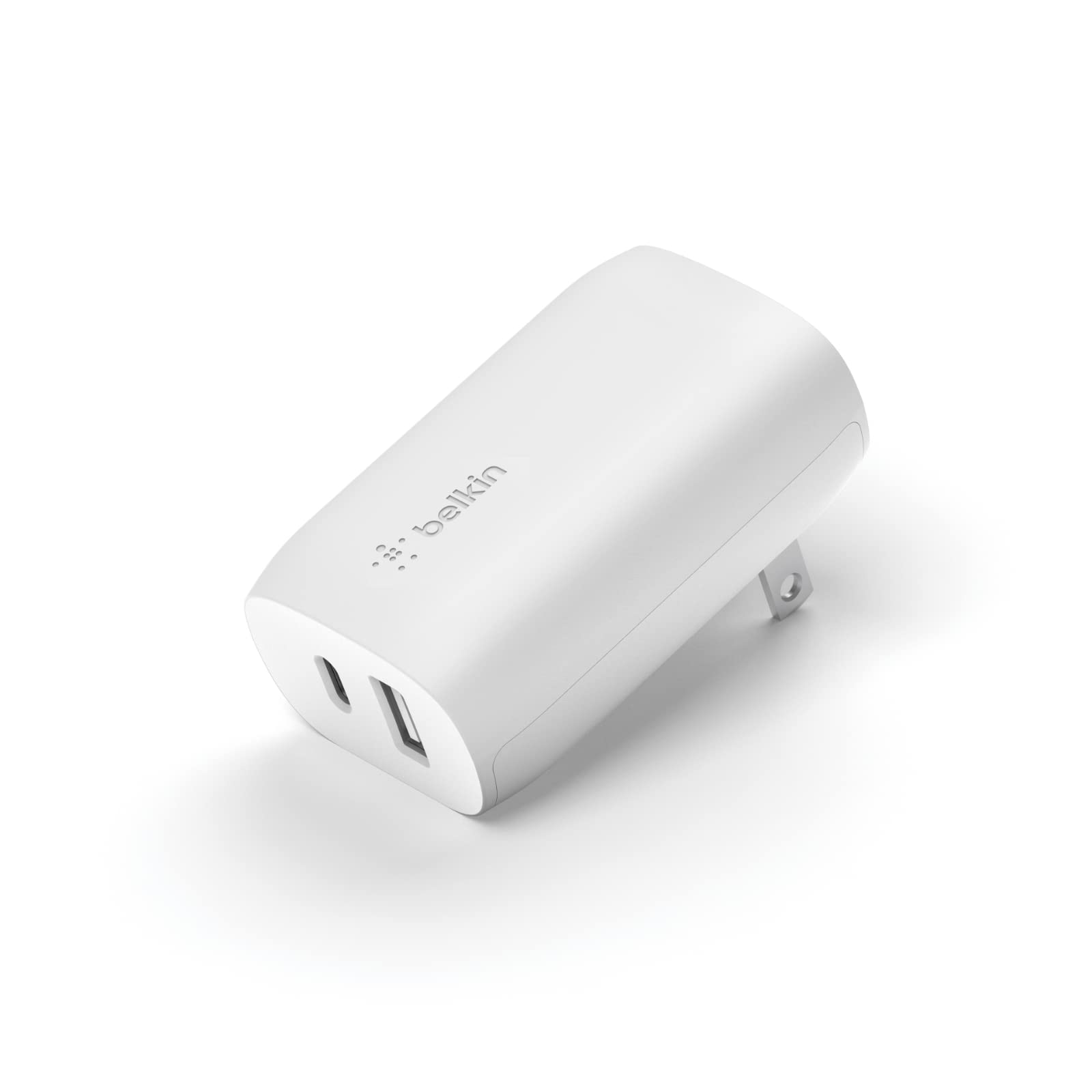 Belkin USB C Charger Block 37W - Power Delivery 25W USB-C Port + 12W USB-A Port for PPS Charging Apple iPhone 16, 16