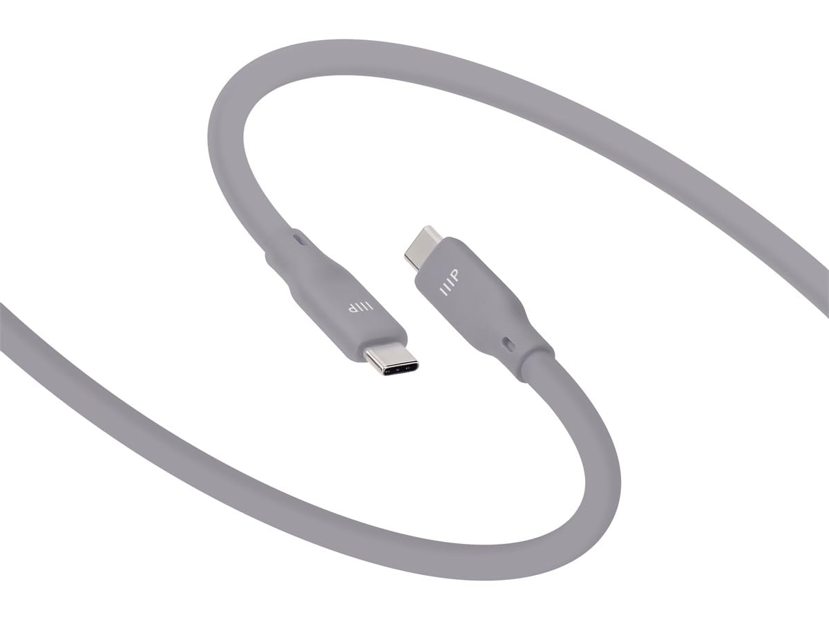 Monoprice USB4 Gen 2 Silicone Cable 6ft Gray