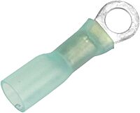 Pacer 16-14 AWG Heat Shrink Ring Terminal - #10 Stud Size - 100 Pack