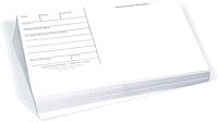 Forensics Source 3 x 5 Backing Cards, White,Pack of 100