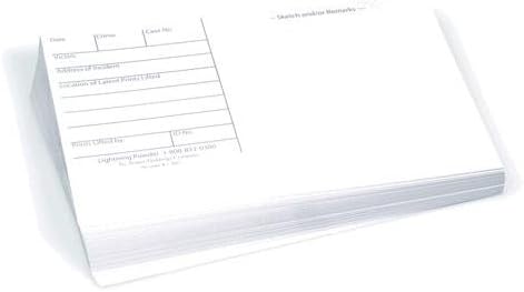 Forensics Source 3 x 5 Backing Cards, White,Pack of 100