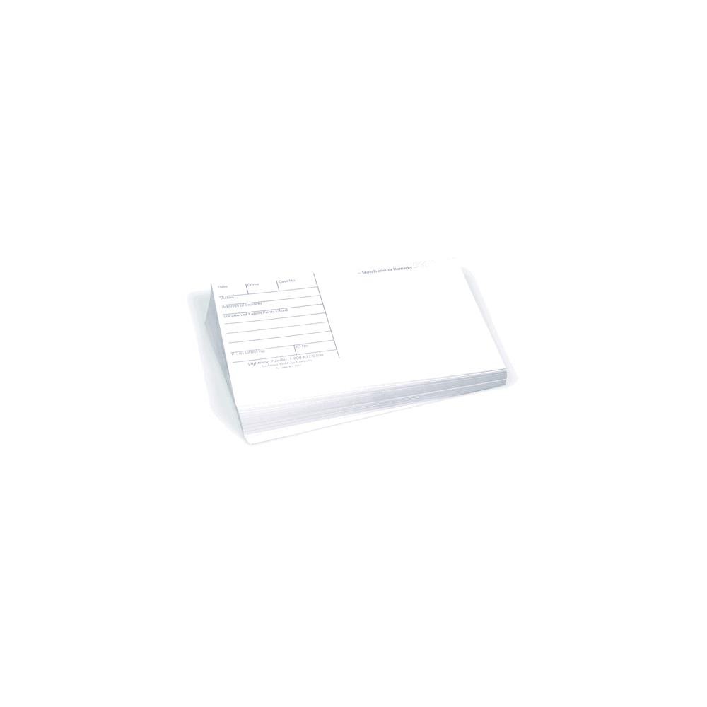 Forensics Source 3 x 5 Backing Cards, White,Pack of 100