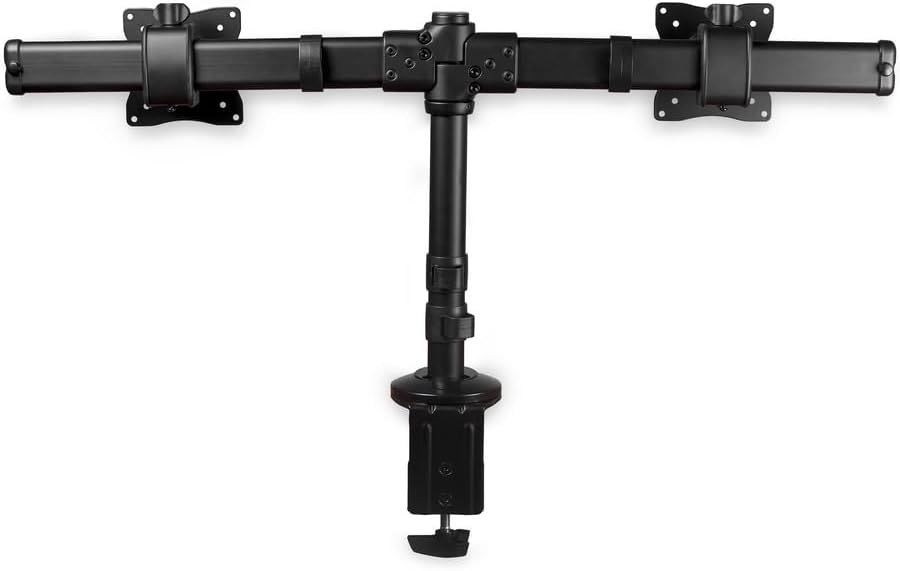 StarTech.com Desk-Mount Dual Monitor Arm - Supports 13''–27'', Low-Profile Clamp/Grommet Mount (ARMBARDUOG)