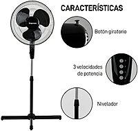 Impress Handi-Fan Oscillating Stand Fan, 52inH x 21inW x 16inD, White