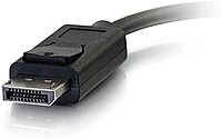 C2G Display Port Cable, Display Port to HDMI, 4K, Male to Female, Black, 8 inches, Cables to Go 54306