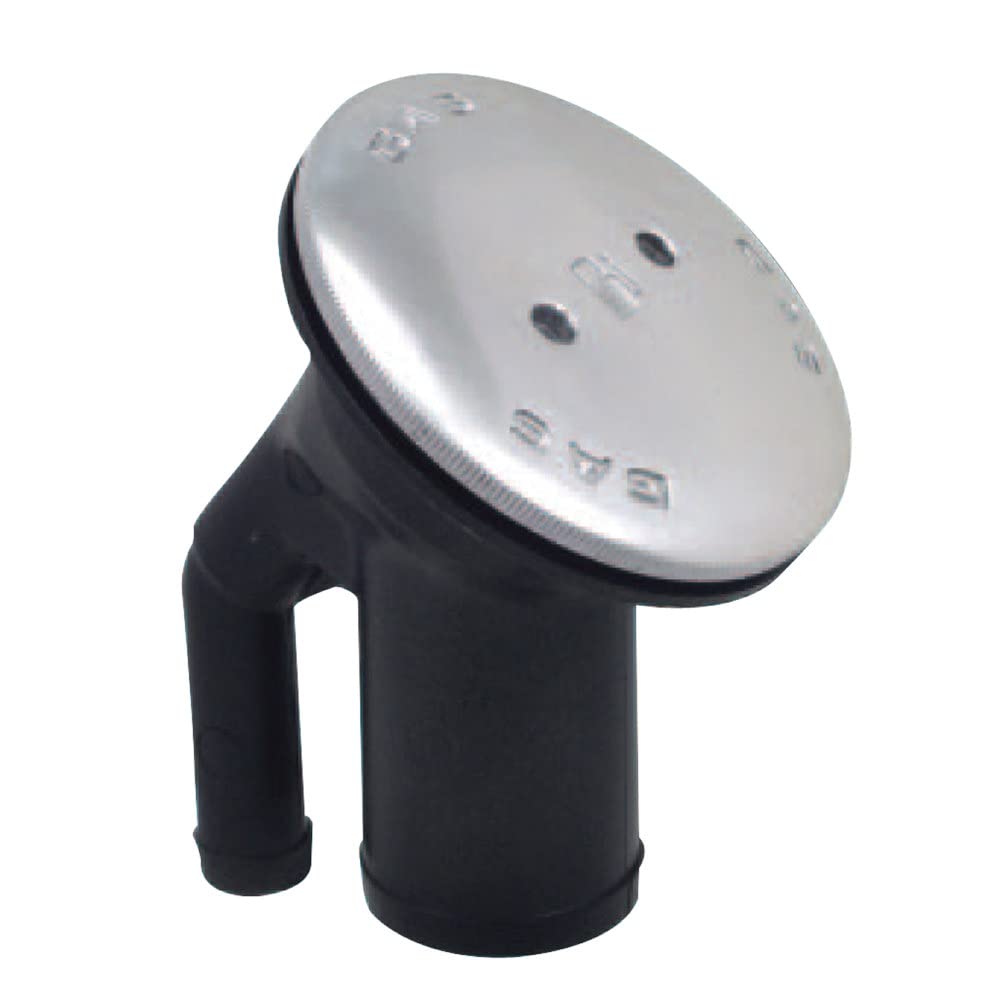 Perko 0540DPGCHR Vented Fill with Angled Neck for 1-1/2" Hose - Gas Marking