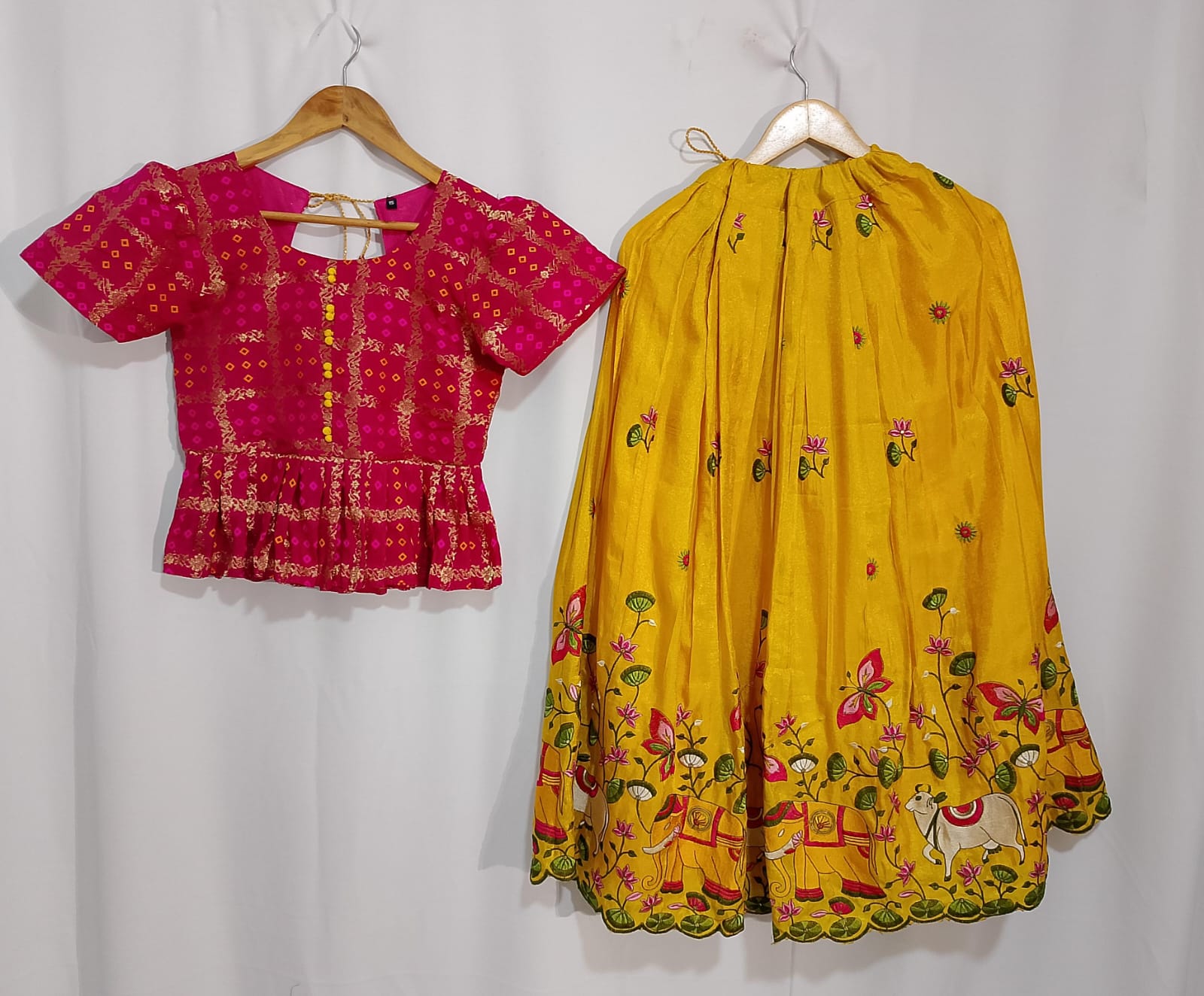 K94: Ready To Ship Beautiful Kids Lehenga Set