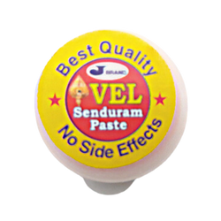 VEL Brand Orange Sindooram/Sindoor Paste Small Tin