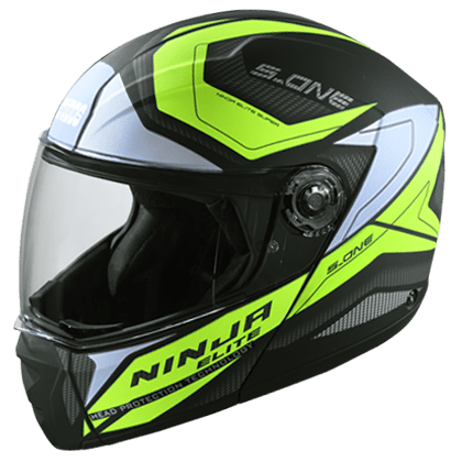 STUDDS NINJA ELITE SUPER D4 MATT BLACK  N5 YELLOW C/V (XL)