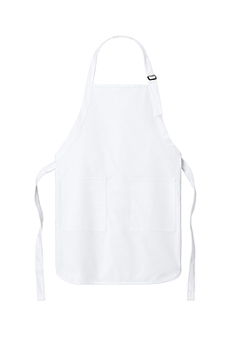 Custom Embroidered Full-Length Two-Pocket Bib Apron (Available in 9 Colors)