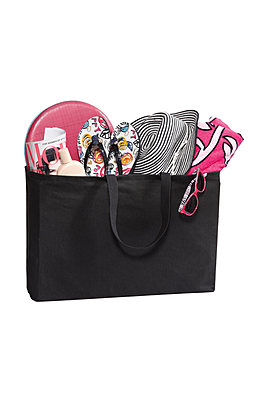 Best Teacher Ever Embroidered Large Organic Tote Bag