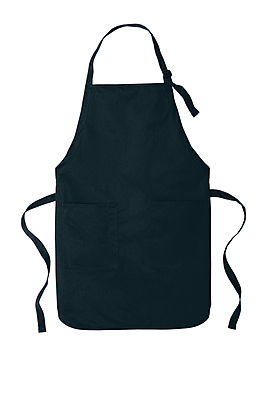 Custom Embroidered Full-Length Two-Pocket Bib Apron (Available in 9 Colors)