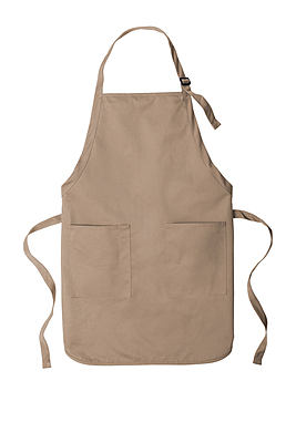 Custom Embroidered Full-Length Two-Pocket Bib Apron (Available in 9 Colors)