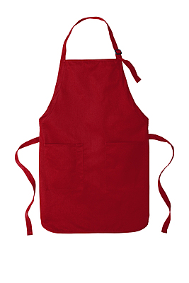 Custom Embroidered Full-Length Two-Pocket Bib Apron (Available in 9 Colors)