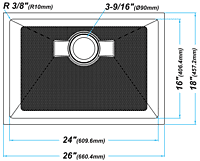 26-inch Medium Single Bowl, 16g LZ-Series