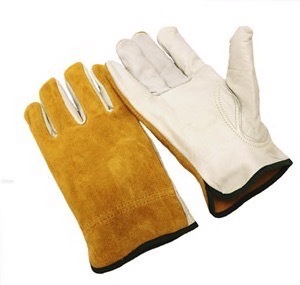 Regular grade, grain driver, light brown split back, keystone thumb