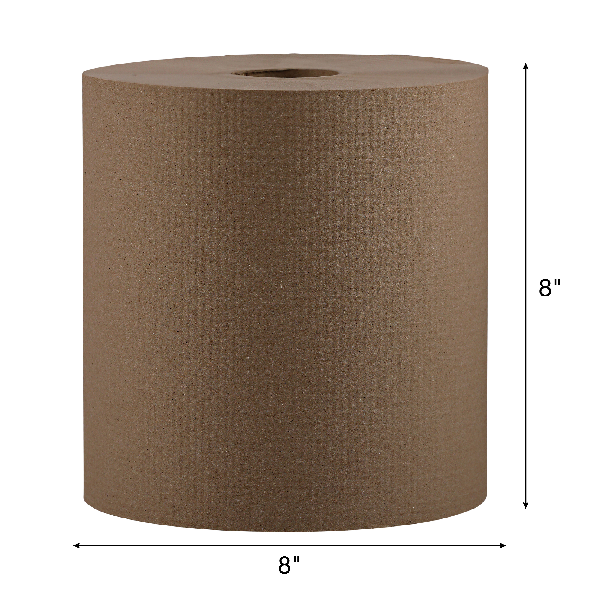 Empress Hardwound Towel 8" X 800' Natural 6 Rolls