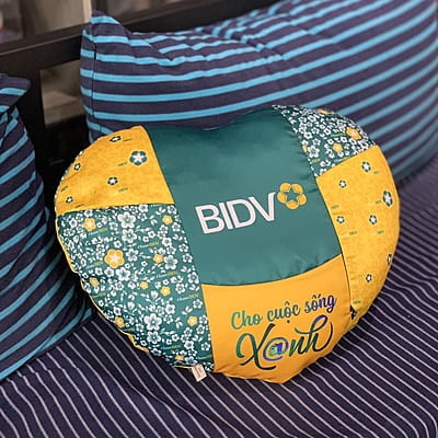 Gối Trái Tim BIDV To Gối Trái Tim BIDV To