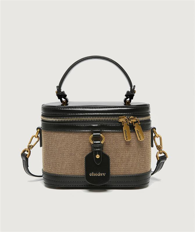 NICHE CANVAS SPLICING BOX BAG