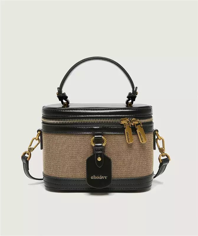 NICHE CANVAS SPLICING BOX BAG