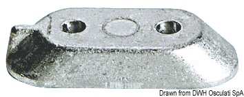 Zinc anode bridge for Yamaha 4/70 HP