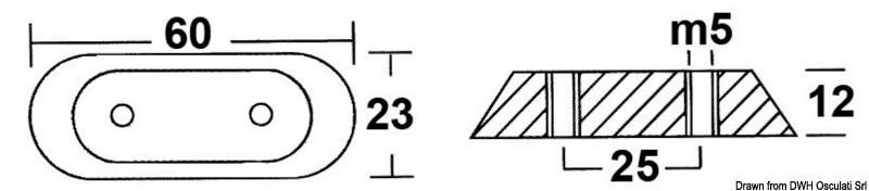 Zinc anode for Honda outboard engines