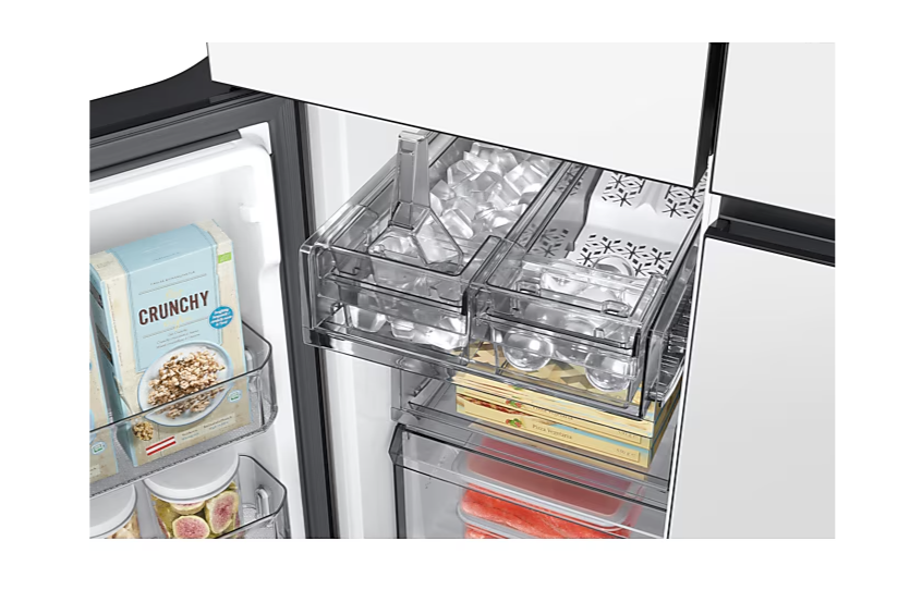 RF29DB965012AP, Refrigerador de puerta francesa estilo T a medida con centro de bebidas 29" Blanca WIFI,"12 Meses Garantía General  20 años en el Compresor"