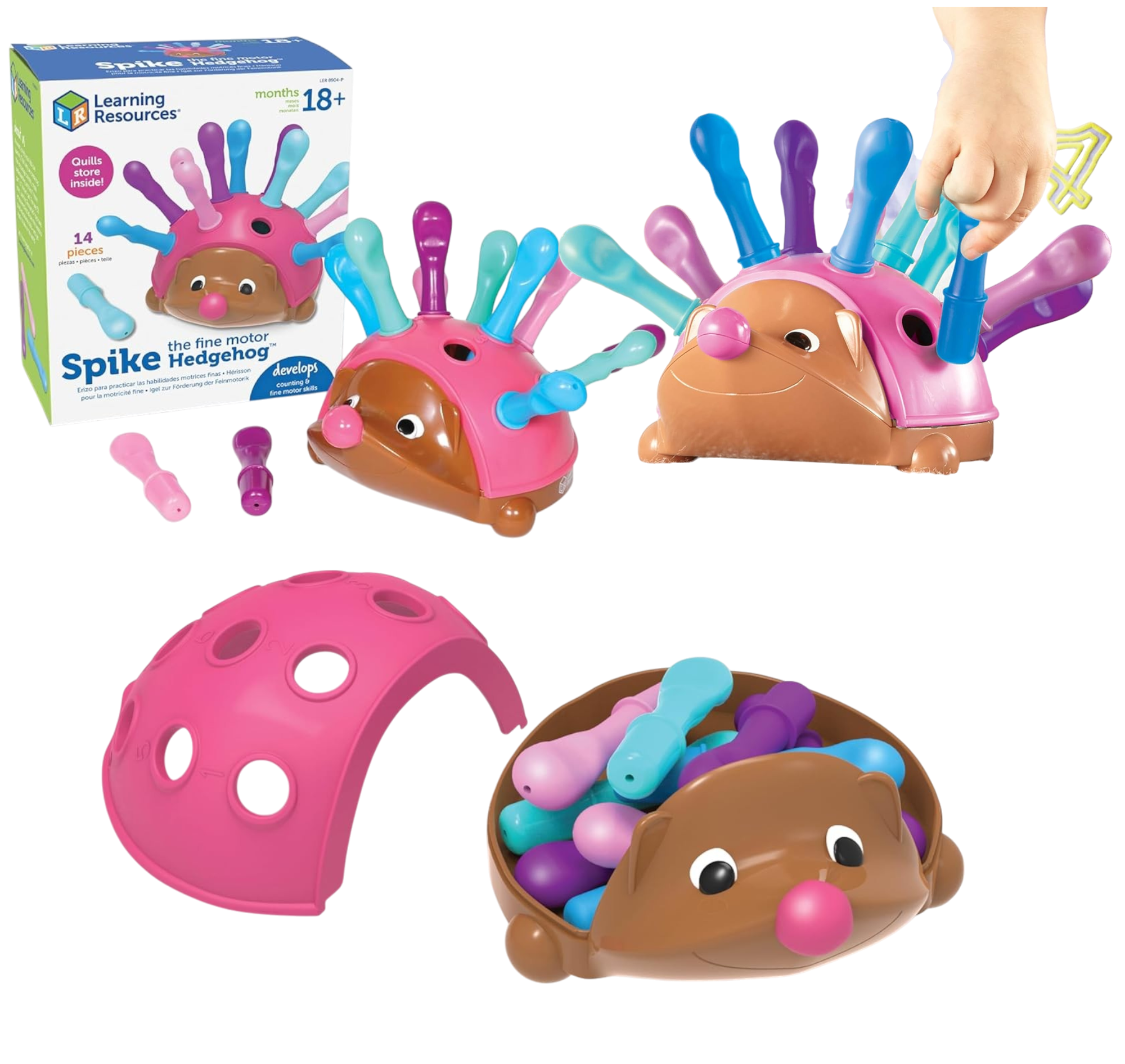 JUEGO DE ENSARTE ERIZO PLASTICO LEARNING RESOURCES