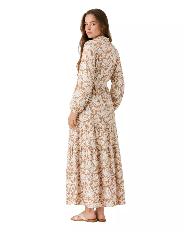 Printed Tiered Maxi Dress