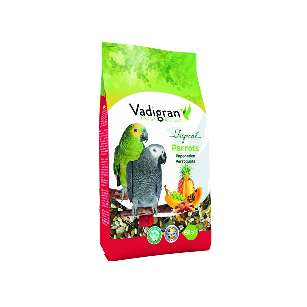 Vadigran Parrot Tropical 650 Gr With Mix Fruits Vadigran Parrot Tropical 650 Gr With Mix Fruits