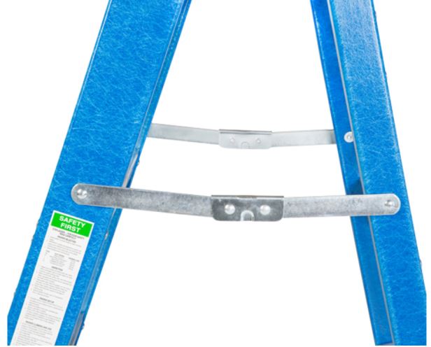 Step ladder 8ft/2.4m Fiberglass Gazelle working height 3.6mtr