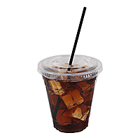 Empress Semi Slim Straw / Stirrer Unwrapped 7.75" Black Boxed 10 / 500 cs
