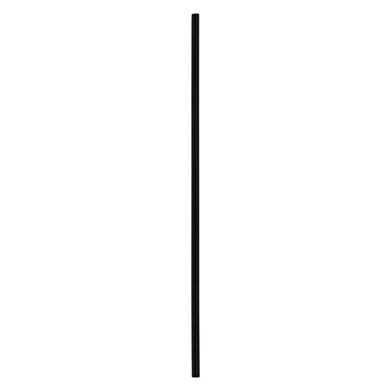 Empress Cocktail Straw / Stirrer Unwrapped 5.25" Black Boxed 10 / 1000 cs