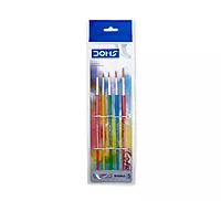 DOMS Colourmate Round Paint Brushes Set of 5 (0,1,2,4,6) – Synthetic Hair Brushes