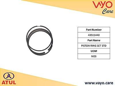 PISTON RING SET STD - A43511440 - GEM CARGO