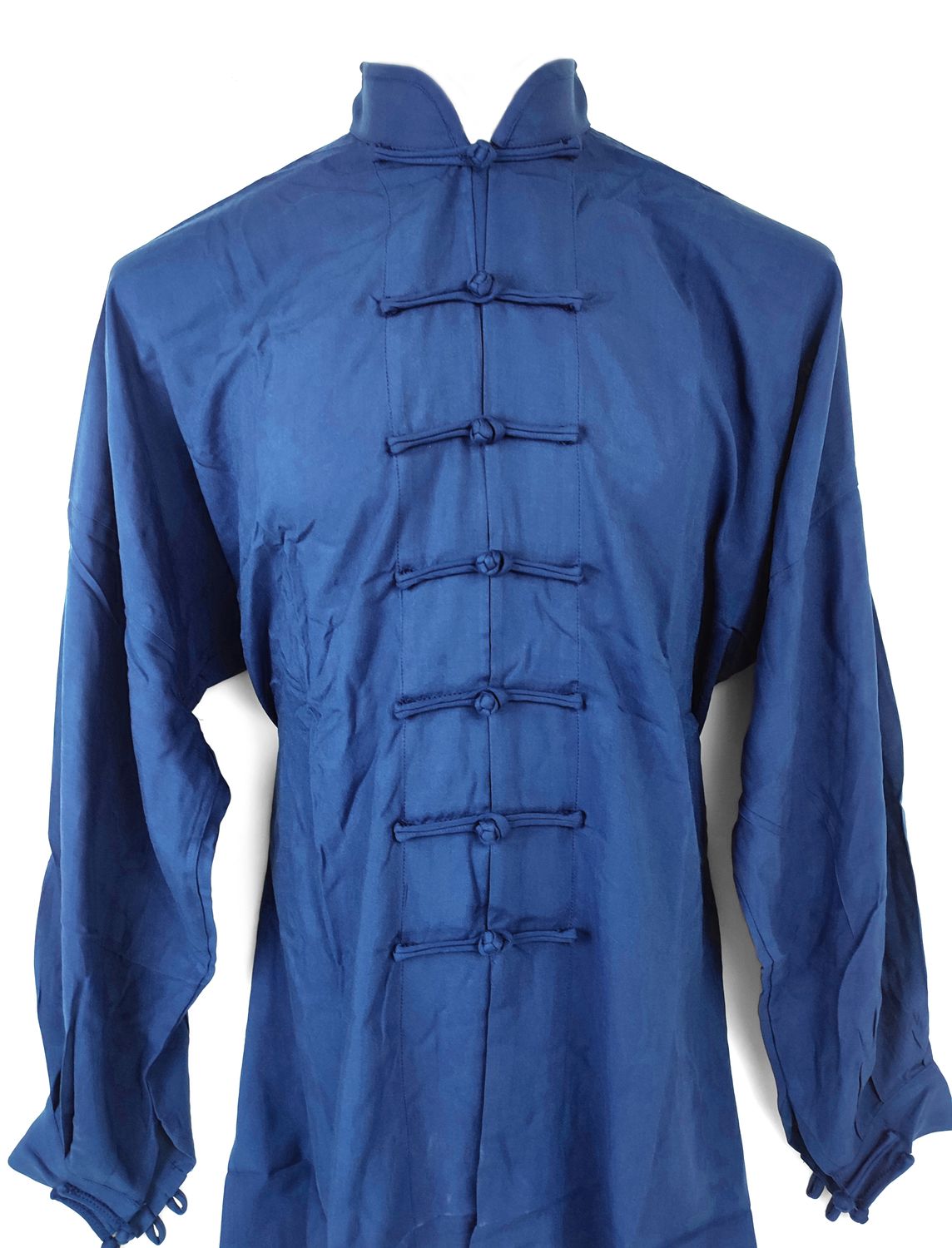 Uniforme De Tai Chi Tela De Algodón Azul