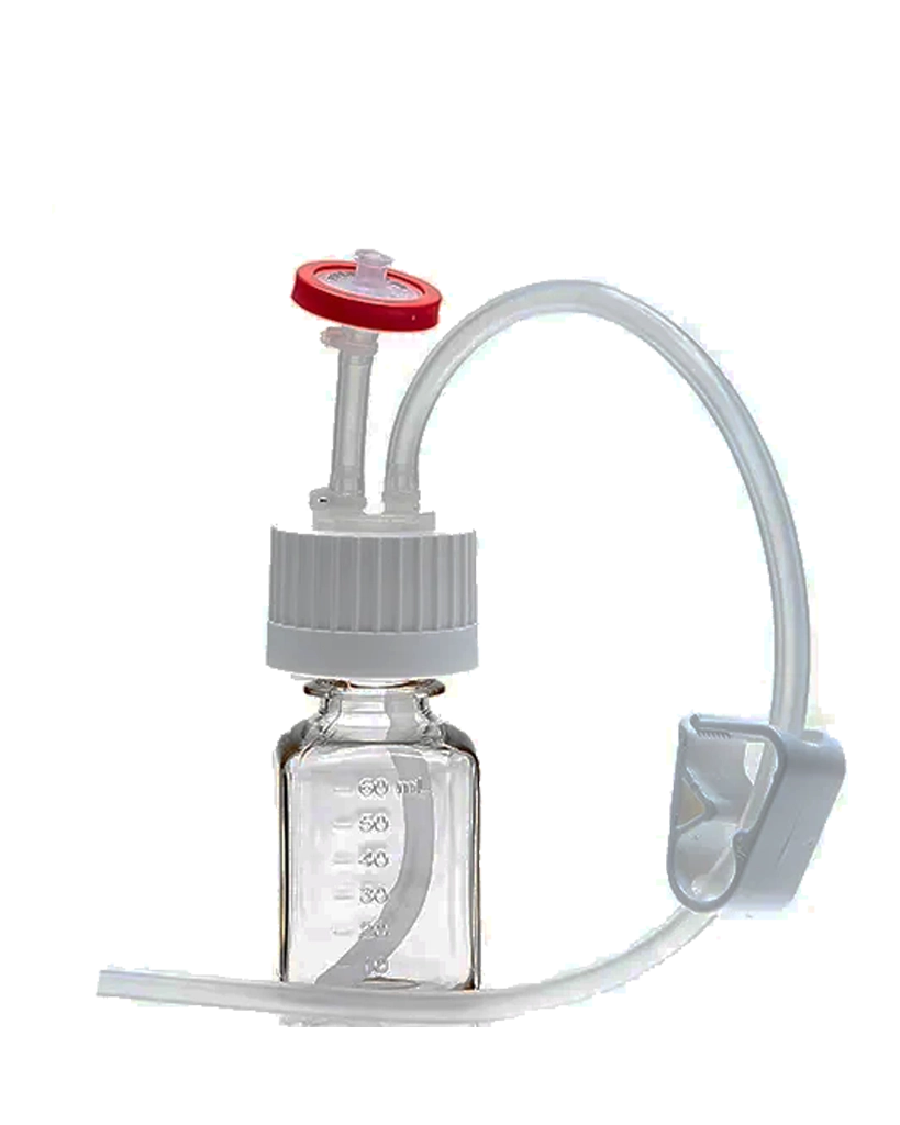 EZBio® 60mL Media Bottle Assembly 38-430 VersaCap with Vent and Dip Tube 10/CS