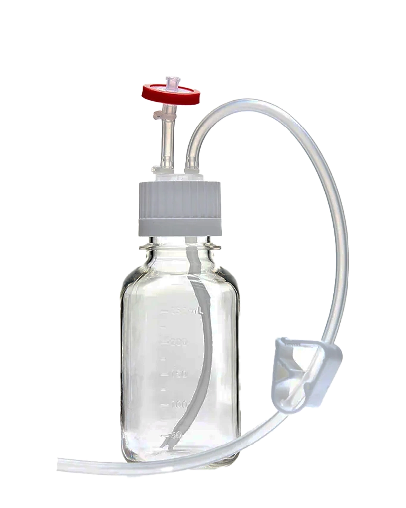 EZBio® 250mL Media Bottle Assembly 38-430 VersaCap with Vent and Dip Tube Sterile 10/CS