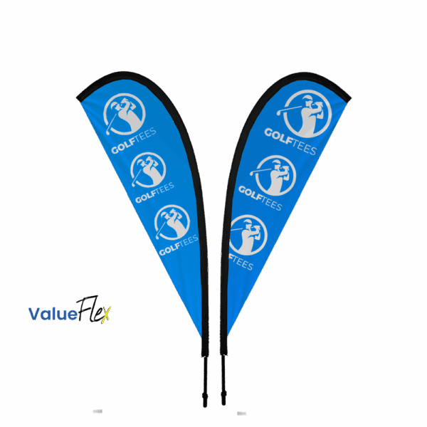 ValueFLEX Teardrop Banner 2m Double sided, Complete