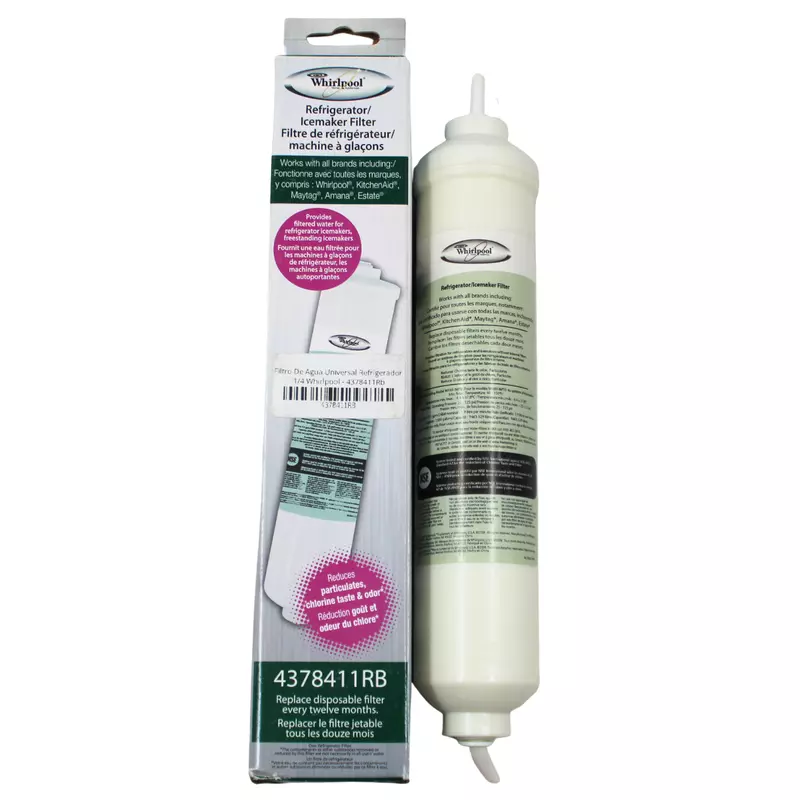 Filtro De Agua Universal Refrigerador 1/4 Whirlpool - 4378411Rb