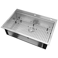 33-inch Drop-in Workstation Kitchen Sink Single Bowl