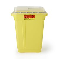 BD™ Chemotherapy Waste Container – 19 Gallon, Yellow Base, Vertical Entry