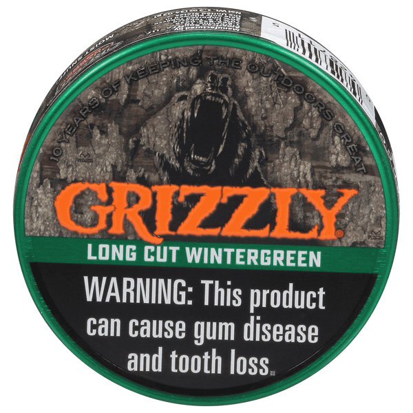 GRIZZLY LONG CUT WINTERGREEN