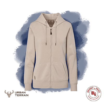 Rift Hooded Sweater -Stone