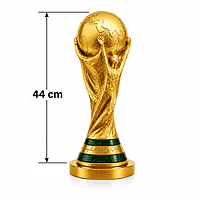 World Cup Sports Football Trophy Resin 44cm